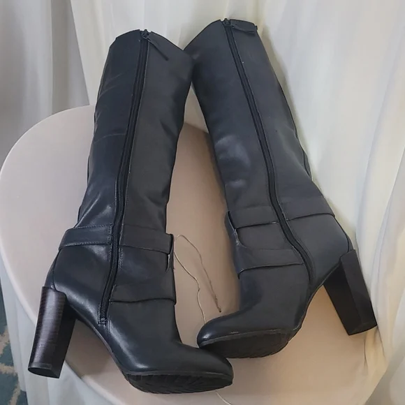 NINE WEST Skylight Knee High Leather boots Size 8M - Picture 8 of 8